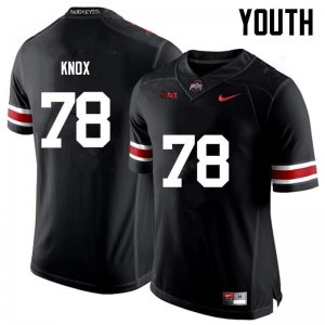 NCAA Ohio State Buckeyes Youth #78 Demetrius Knox Black Nike Football College Jersey DKK0345HH